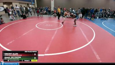 125 lbs 3rd Place Match - Vincent Allen, Spring Klein Wrestling Club vs Isaiah Joe Foster, Best Trained Wrestling