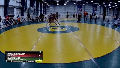 140 lbs Rd# 10- 4:00pm Saturday Final Pool - Croix Gudenkauf, Iowa Black vs Elijah Danet, Lions Wrestling Academy