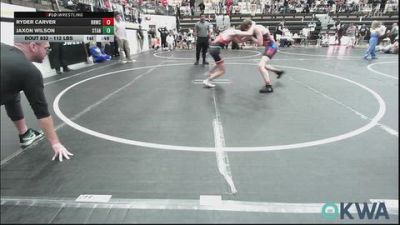 112 lbs Consolation - Ryder Carver, Red Ryder Wrestling Club vs Jaxon Wilson, Standfast
