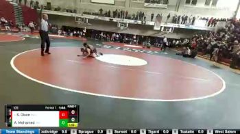 106 lbs Champ. Round 1 - Skyler Olson, Oregon City vs Aweis Mohamed, Ida B. Wells