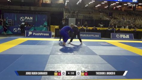 Theodore L Broker II vs Jorge Ruben Carrasco 2025 Pan Jiu Jitsu IBJJF Championship