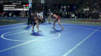 170 lbs Round Of 32 - Felizai Solomua, Corona (SS) vs Rosalynn Diaz, Liberty (NC)