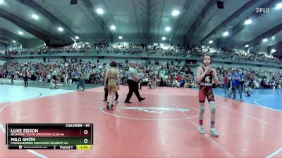 80 lbs Champ. Round 1 - Milo Smith, Thoroughbred Wrestling Academy-AA vs Luke Sisson, Richmond Youth Wrestling Club-AA