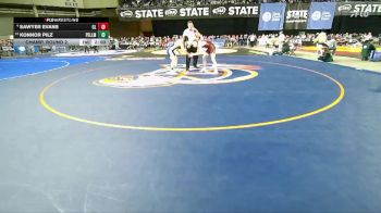 Boys 1B/2B 157 Champ. Round 2 - Konnor Pilz, Pe Ell vs Sawyer Evans, Cle Elum