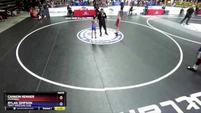 63 lbs Cons. Round 3 - Cannon Renner, California vs Rylan Simpson, Tracy Wrestling Club