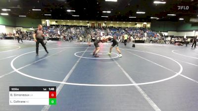 165 lbs Round Of 128 - Braeden Simoneaux, LA vs Lawson Coltrane, NC