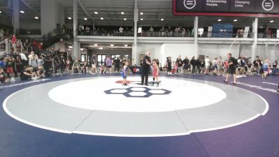 49-53 lbs Semis - Connor Check, Lake Zurich Wrestling Club vs Wesley Vineyard