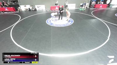 92 lbs Champ. Round 2 - Mikail Soltanov, California vs Lenix Ortiz, Pounders WC