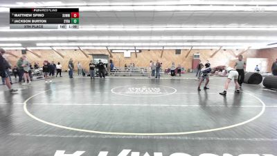 145 lbs 5th Place - Matthew Spino, Summit Hill vs Jackson Burton, Syracuse
