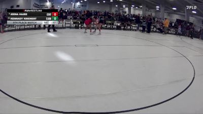 103 lbs 5th Place Match - Jeena Hajee, Lincoln High Girls vs Kennady Krienert, Norfolk Girls