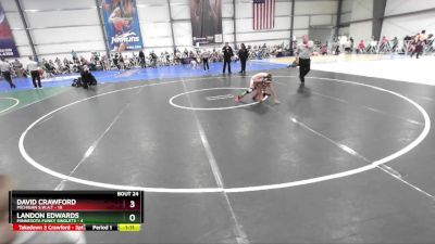 72 lbs Rd# 9- 2:15pm Saturday Final Pool - David Crawford, Michigan S.W.A.T vs Landon Edwards, Minnesota Funky Singlets