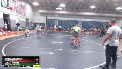 40 lbs Round 1 - Logan Aponte, Legacy Elite Wrestling vs Jeremiah De Luna, JET Wrestling Club