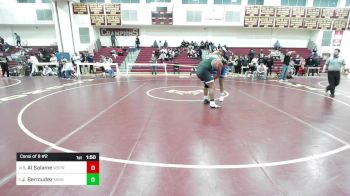 285 lbs Consi Of 8 #2 - Ibrahim Al Salame, West Springfield vs John Bermudez, Minnechaug