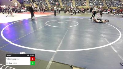 78 lbs Consi Of 8 #2 - Tyrann Gallegos, Southwest Hammers vs Sawyer Reid, Wrestle To Win