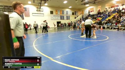 150 lbs 1st Place Match - Isaac Hofman, West Torrance vs Roberto Santos, Chino Hills