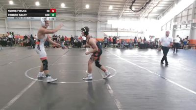 132 lbs Cons. Semi - Nekos Fricke, Fricke vs Parker Saley, Green / Old Hickory