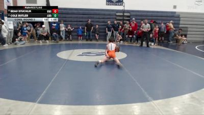 67 lbs Cons. Round 2 - Cole Butler, All In Wrestling Academy vs Beau Stuchlik, Weiser Wrestling Club