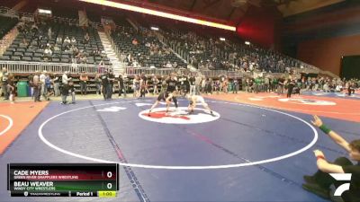 78 lbs Semifinal - Cade Myers, Green River Grapplers Wrestling vs Beau Weaver, Windy City Wrestlers