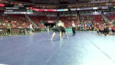 2A-285 lbs Cons. Round 3 - Regan Roberts, Knoxville vs JT Kelso, Clarion-Goldfield-Dows