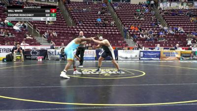 215 lbs First Round - Will White, Cedar Cliff vs Cooper Roscosky, Kiski Area
