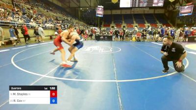 150 lbs Quarters - Matthew Staples, IN vs Ryker Cox, NY