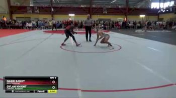 132 lbs Champ. Round 2 - Nasir Bailey, Rich Township vs Dylan Knight, Caravel Academy