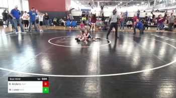 52 lbs Semifinal - Brody Anders, UNATTACHED vs Watson Lowe, South Forsyth War Wrestling
