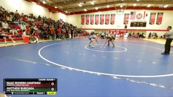 165 lbs Champ. Round 1 - Isaac Romero-Martinez, Modesto Junior College vs Matthew Burciaga, San Jose State University