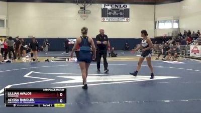 130 lbs 3rd Place Match - Lillian Avalos, Vanguard vs Alyssa Randles, University Of Providence