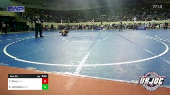 126 lbs Round Of 32 - Dyson Moss, Clinton Youth Wrestling vs Ashton Gonzales, Spartan Mat Club