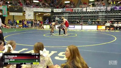 215 lbs Semifinal - Eli Franklin, Smith Center vs Ivan Jirak, Oakley