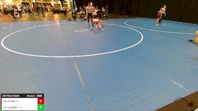 5th - 6th grade - 74 5th Place Match - Braxton Irvine, Immortal Athletics WC vs Ryker Langley, Powerhouse Wrestling Club