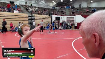 42-44 lbs Round 2 - Jace Taylor, Franklin WC vs Braylee Hermanson, BWC