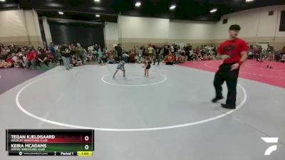 41-42 lbs Round 2 - Keira McAdams, Amped Wrestling Club vs Tegan Kjeldgaard, Wildcat Wrestling Club