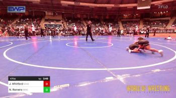 47 lbs Final - Jayzie Whitford, Sanderson Wrestling Academy vs Nayelli Romero, Salem Elite Mat Club