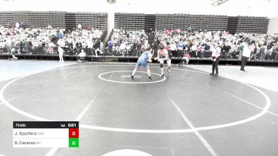 160B-HS2 lbs Final - Joseph Squillaro, Kenilworth Wrestling Club vs Brandon Caceres, William Floyd