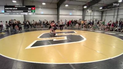 155 lbs Quarterfinal - Adelynn Ahlm, Central vs Tessa Farnsworth, Moorcroft