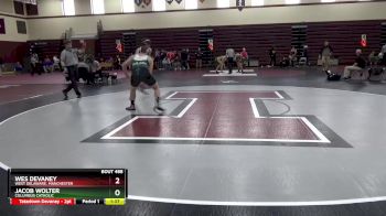 JV-38 lbs 5th Place Match - Wes Devaney, West Delaware, Manchester vs Jacob Wolter, Columbus Catholic