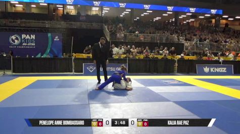 Kalia Rae Paz vs Penelope Anne Bombassaro 2025 Pan Kids Jiu-Jitsu IBJJF Championship