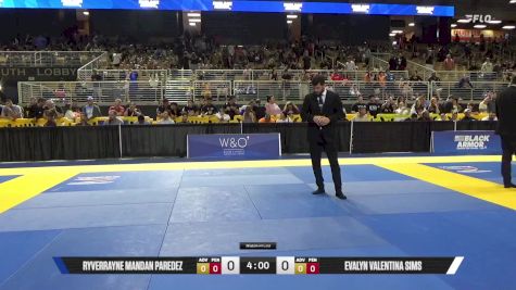 Evalyn Valentina Sims vs RyverRayne Mandan Paredez 2025 Pan Kids Jiu-Jitsu IBJJF Championship