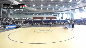 170 lbs Round 2 (3 Team) - Gianni Delgado, Saratoga Springs Sr HS vs Thomas Vecchio, Sachem North