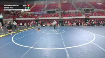 110 lbs Round 5 - Placement (4 Team) - Denise Koh, Southlake Carroll vs Brooke McDougall, Arlington Martin