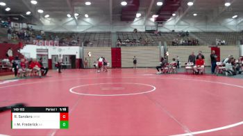 149-163 lbs 3rd Place Match - Manny Frederick, New Albany vs Ricky Sanders, Southport