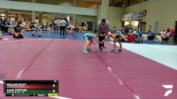 75 lbs Semis & 3rd Wb (16 Team) - William Duty, Alabama Elite Gold vs Kage Stiffler, Gulf Coast WC