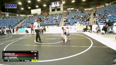 67 lbs Quarterfinal - Leo Cranmer, Salina Wrestling Club vs Oliver Coy, Maize Wrestling Club