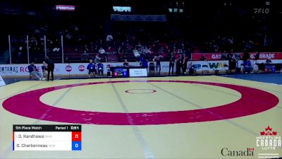 79kg 5th Place Match - Dilpreet Randhawa, BMWC vs David Charbonneau, National Capital WC