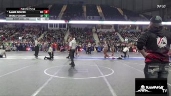 90 lbs 5th Place Match - Callie Graves, Rossville vs Eloisa Olguin, Alpha