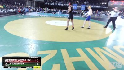 1B/2B 132 Champ. Round 1 - Dillon Gassenberg, Colfax vs Eddieshiloh Cormier-Higgins, Muckleshoot Tribal School