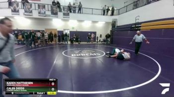 132 lbs 3rd Place Match - Caleb Deeds, Lander Middle School vs Kaden Matthiesen, Worland Middle School
