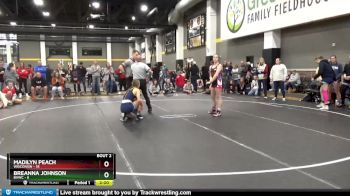 124 lbs Round 1 (6 Team) - Breanna Johnson, BVWC vs Madilyn Peach, Wisconsin